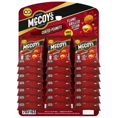 McCOYS Peanuts Flame Grilled Steak Flavour Pub Card 21x40g