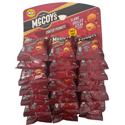 McCOYS Peanuts Flame Grilled Steak Flavour Pub Card 21x40g