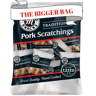 MIDLAND SNACKS MS Bigger Bag Traditional Pork Scratchings 12x70g