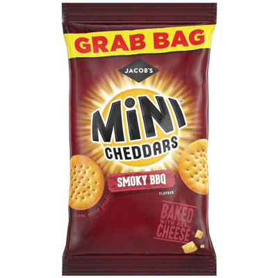 MINI CHEDDARS BBQ Snacks Grab Bag Case 30x45g