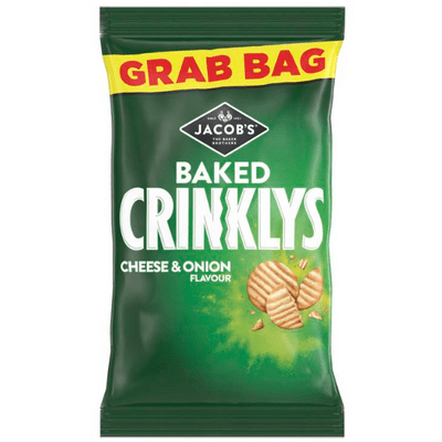 MINI CHEDDARS Crinklys Cheese & Onion Grab Bag Case