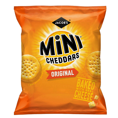 MINI CHEDDARS Original Cheese Snacks Case 44x35g