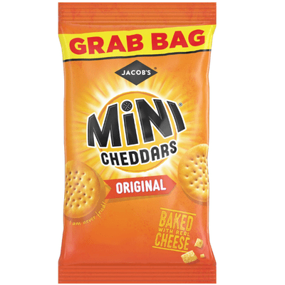 MINI CHEDDARS Original Cheese Snacks Grab Bag Case 30x45g