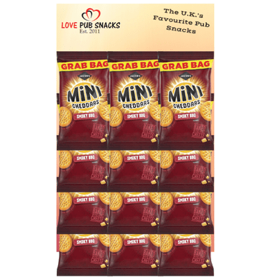MINI CHEDDARS Smoky BBQ Snacks Grab Bag Carded 12x45g