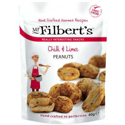 MR FILBERTS Chilli & Lime Peanuts 20x40g Case