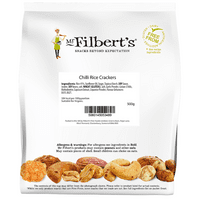 MR FILBERTS Chilli Rice Crackers Single Bulk Bag 500g