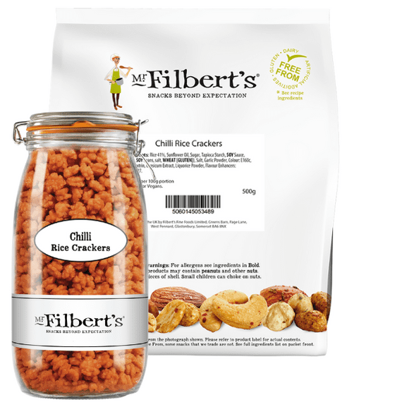 MR FILBERTS Chilli Rice Crackers Single Bulk Bag
