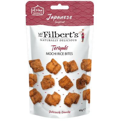 MR FILBERTS Japanese Teriyaki Mochi Rice Bites 16x40g Case