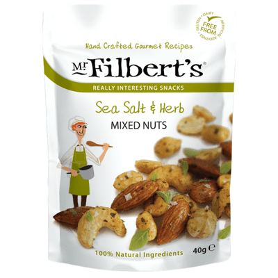 MR FILBERTS Sea Salt & Herb Mixed Nuts 20x40g Case