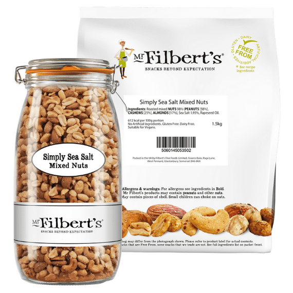 MR FILBERTS Simply Sea Salt Nut Mix 1.5kg Bulk Bag