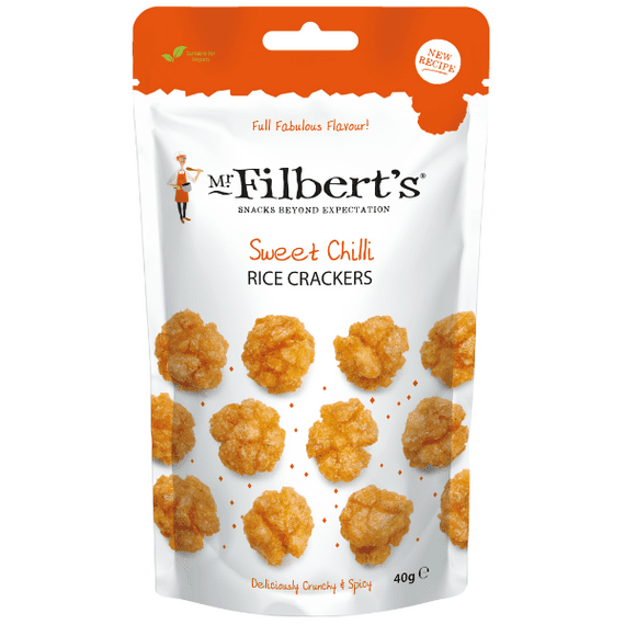 MR FILBERTS Sweet Chilli Rice Crackers Case 12x40g