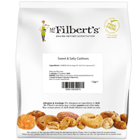 MR FILBERTS Sweet & Salty Cashews 1.5kg Bulk Bag