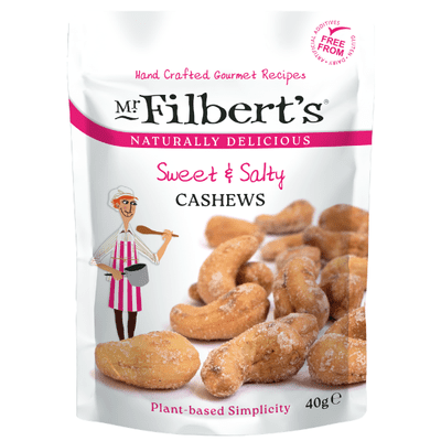 MR FILBERTS Sweet & Salty Cashews 20x40g Case