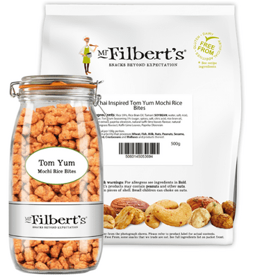 MR FILBERTS Thai Tom Yum Mochi Bites Bulk Bag 500g