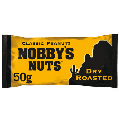 NOBBYS Dry Roasted Peanuts Case 24x50g