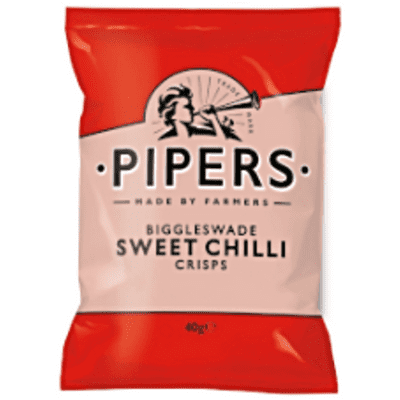 PIPERS Biggleswade Sweet Chilli Crisps 24x40g