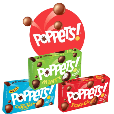 POPPETS Mixed Case 12 x 3 Flavours 36pk