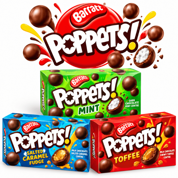 Poffets Rojas POPPETS Mixed Case 12 x 3 Flavours 36pk