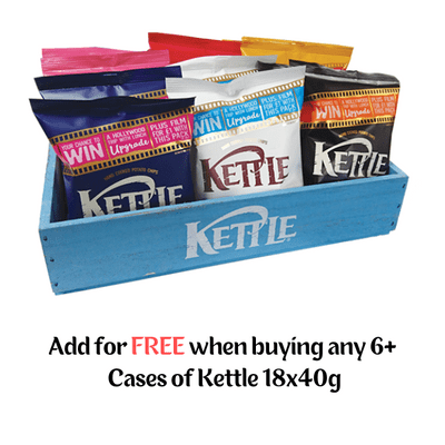 POS Kettle Chips Wooden Display Crate