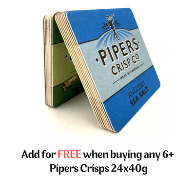 POS Pipers Crisps Beer Mats