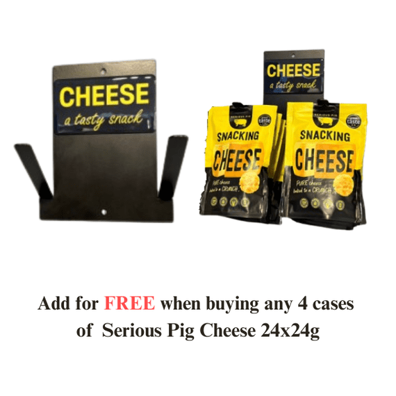 POS Serious Pig Metal Cheese Wall Hanger