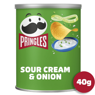 PRINGLES Sour Cream & Onion Crisps 40g