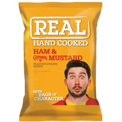 REAL Ham & Colemans Mustard Crisps 35g