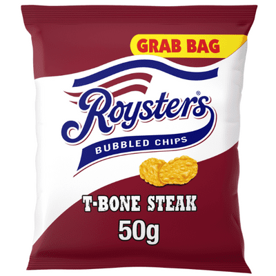 ROYSTERS T-Bone Steak Grab Bag Bubble Crisps 28x50g