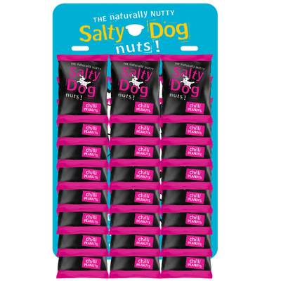 SALTY DOG Chilli Peanuts Pub Card 24x45g