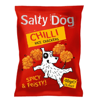 SALTY DOG Chilli Rice Crackers Pub Card 12x40g