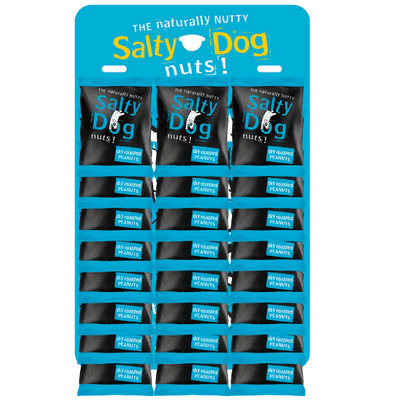 SALTY DOG Dry Roasted Peanuts Pub Card 24x45g