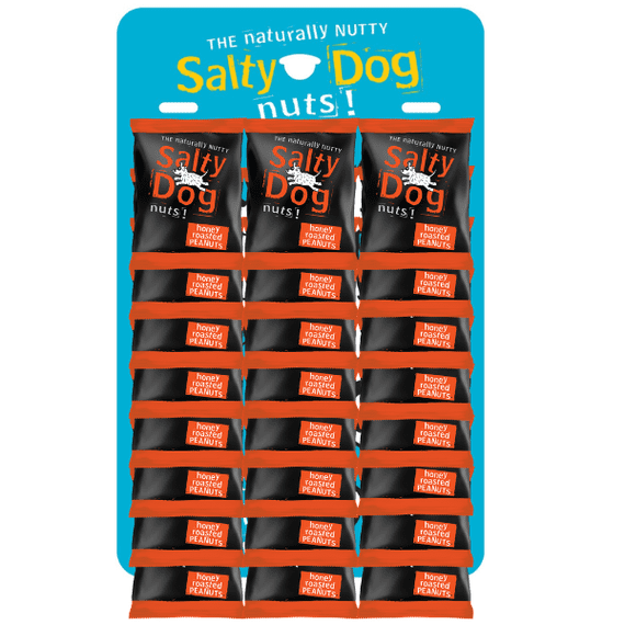 SALTY DOG Honey Roasted Peanuts Pub Card 24x45g