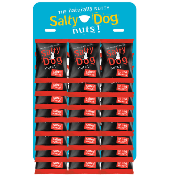 SALTY DOG Salted Peanuts Pub Card 24x45g