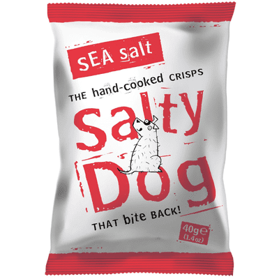 SALTY DOG Sea Salt Crisps 24x40g