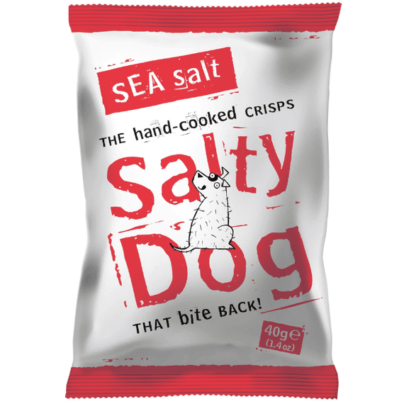 SALTY DOG Sea Salt Crisps 24x40g