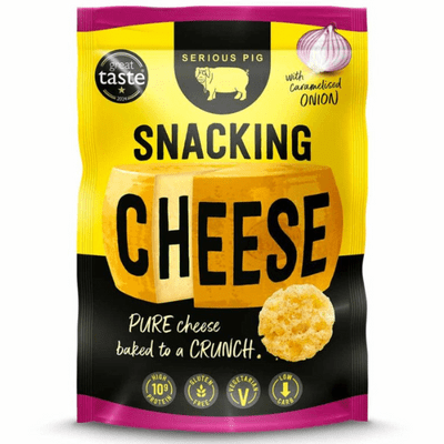 SERIOUS PIG Crunchy Snacking Cheese With Caramelised Onion 24x40g