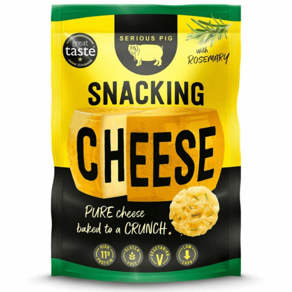 SERIOUS PIG Crunchy Snacking Cheese With Rosemary 24x40g