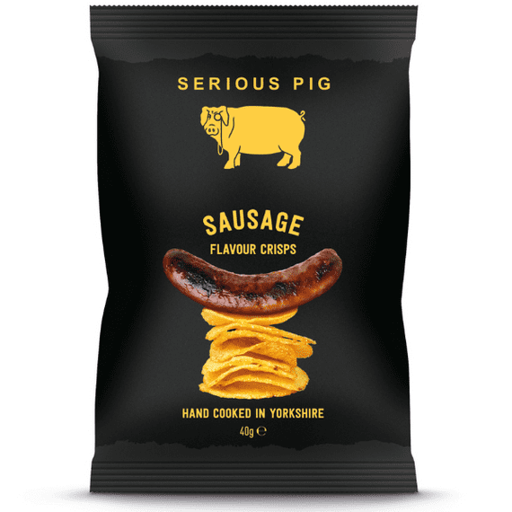 SERIOUS PIG Sausage Flavour Crisps 24x40g