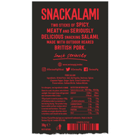 SERIOUS PIG Snackalami Spicy Twin Stick Salami 24x30g