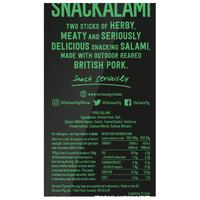 SERIOUS PIG Snackalami Wild Fennel Twin Stick Salami