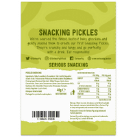 SERIOUS PIG Snacking Pickles Crunchy Tangy Baby Gherkins 24x40g