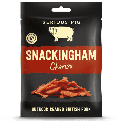 SERIOUS PIG Snackingham Chorizo Slices of British Pork 12x35g