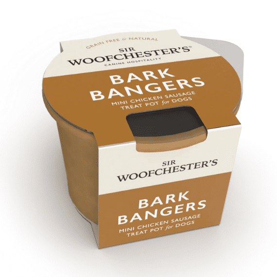 SIR WOOFCHESTERS Bark Bangers Treat Pot for Dogs