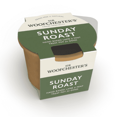 SIR WOOFCHESTERS Sunday Roast Treat Pot for Dogs 12x47g