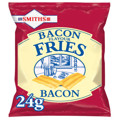 SMITHS FRIES Bacon Fries Snacks 24x24g