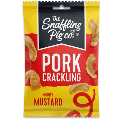 SNAFFLING PIG Mighty Mustard Flavoured Pork Crackling