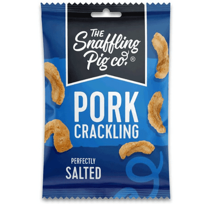 SNAFFLING PIG Perfectly Salted Flavoured Pork Crackling 12x40g