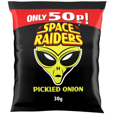 SPACE RAIDERS PM 50p Pickled Onion 36x30g
