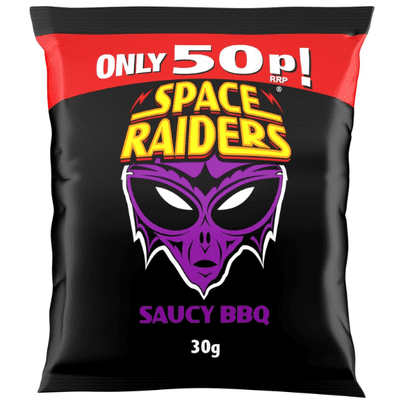 SPACE RAIDERS PM 50p Saucy BBQ 36x30g