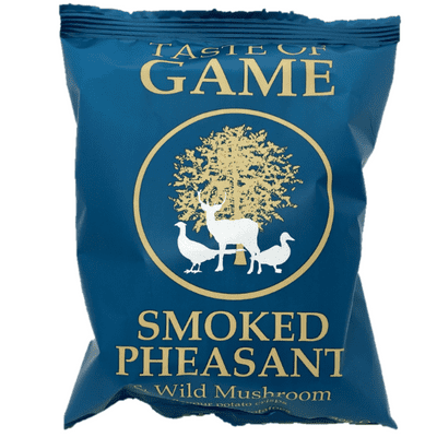 TASTE OF GAME - Smoked Pheasant & Wild Mushroom Crisps 24x40g